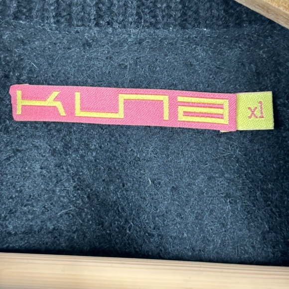 Kuna Alpaca Wool Dress Coat XL Charcoal Grey Pockets Classic Minimalist Fall - Picture 6 of 11